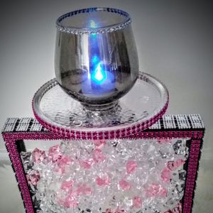 Bling out candle holder